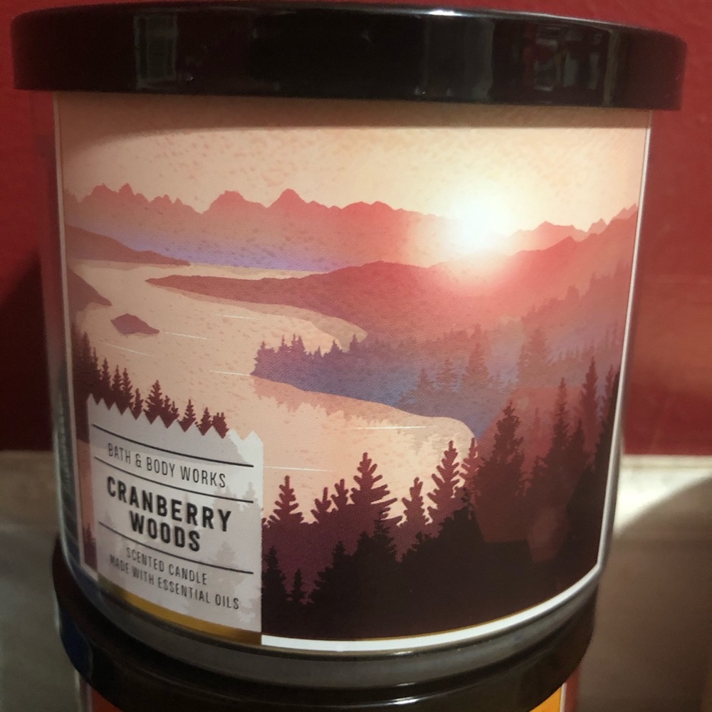 BBW Cranberry Woods 3 wick